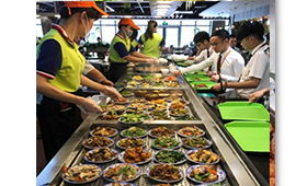 中山工厂饭堂承包公司盛弘餐饮 以酒店式高标准管理，守护员工“舌尖上的安全”